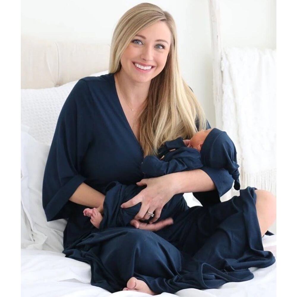 Caden Lane Navy Blue Women's Robe